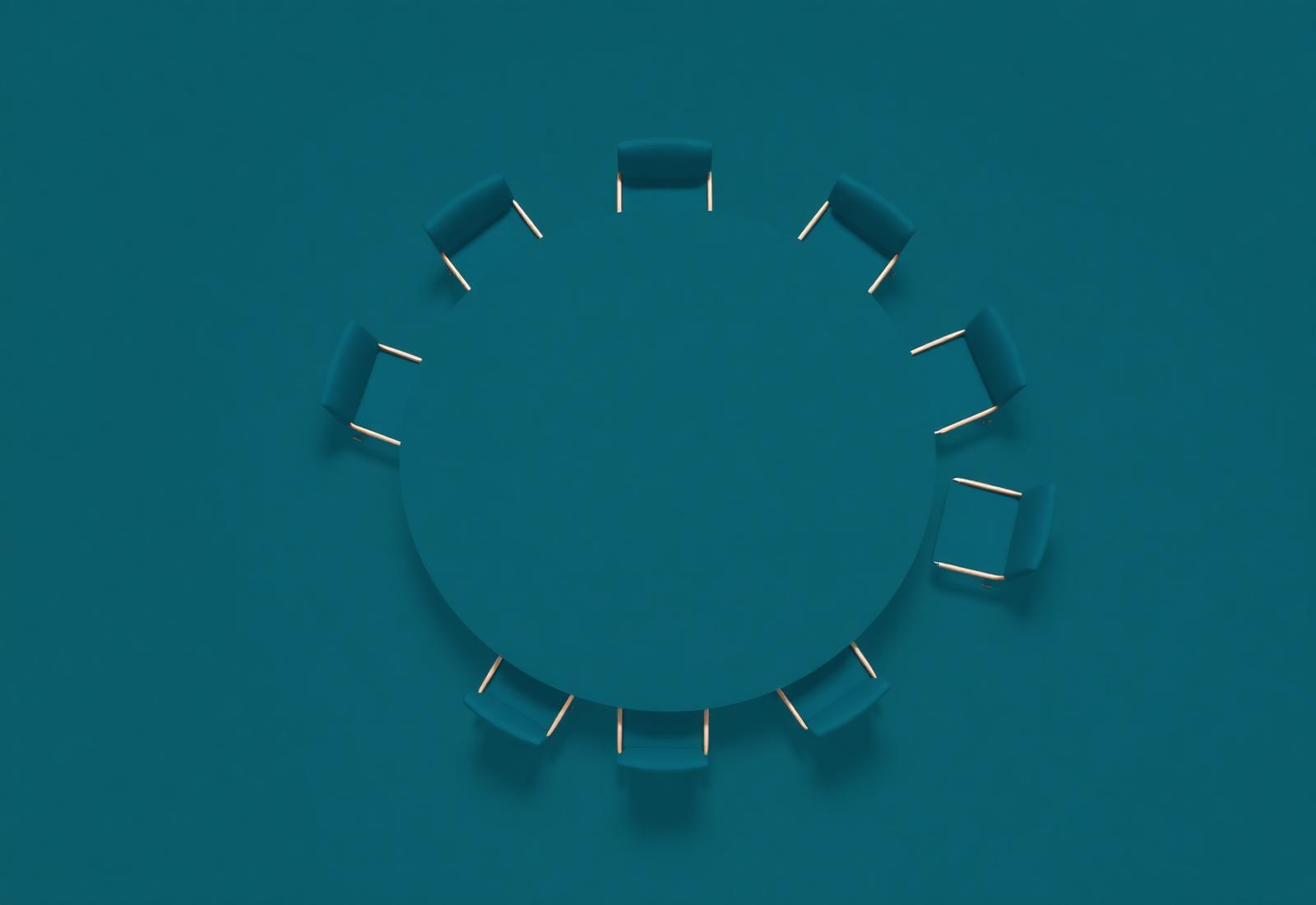 A curated executive roundtable from above